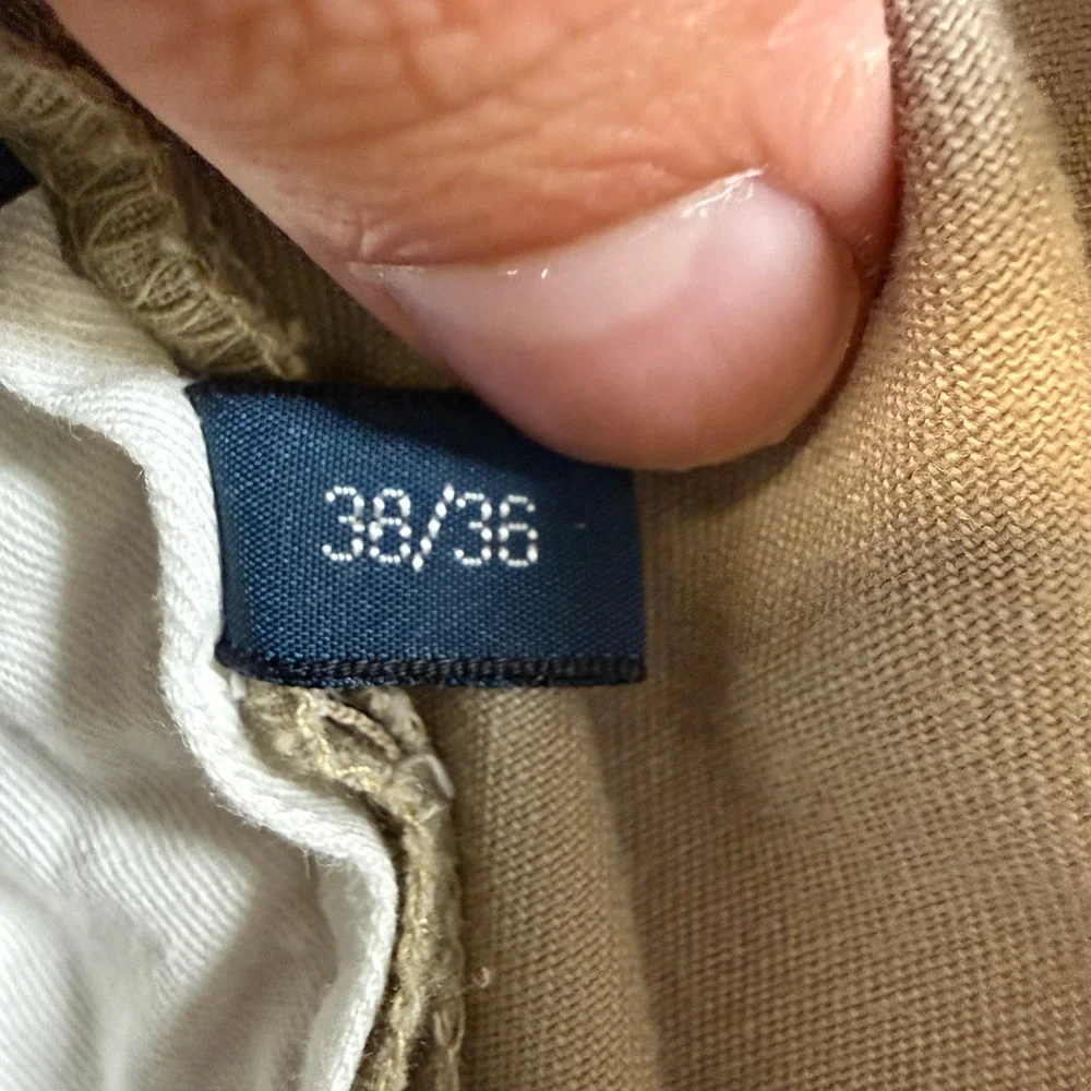 Polo Ralph Lauren Andrew Pant Mens 36x36 Tan Khaki Pleated Chino Trousers Cotton
